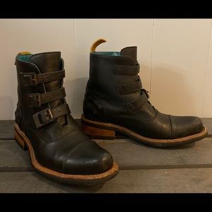 Pskaufman tarmac black buckle boot